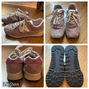 New Balance Kids Sneakers - Light Pink and White